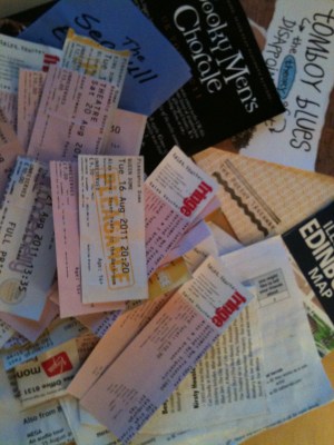 Tickets and programmes, Edinburgh 2011